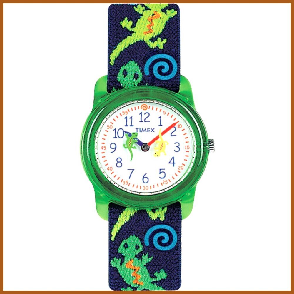 Kids Analog Watch with Elastic Strap, Water Resistant, Learning Dial